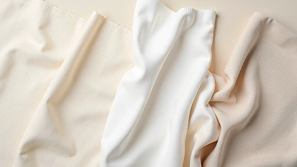Swatches of various fabric blends showing different weaves and textures side by side