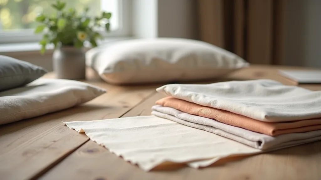 Curated collection of fabric samples and textile materials for home design projects